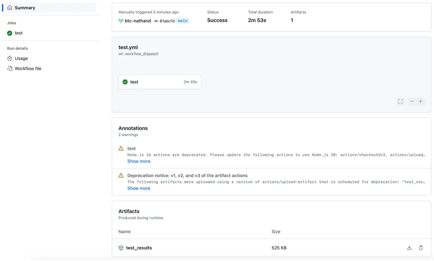 Screenshot 2 for Step 5: Testing our Model