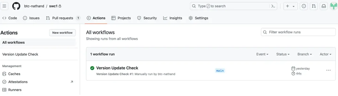 Screenshot 6 for Step 4: Migrating our Main Model to use the Latest Dependency