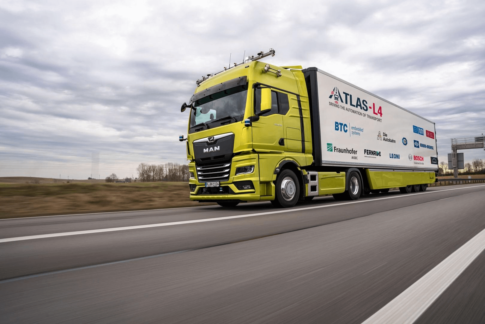 Diagram for ATLAS-L4: Funding project for autonomous trucks