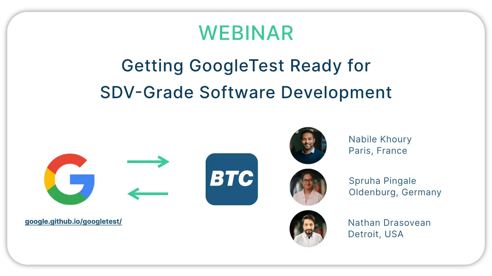Webinar: Getting GoogleTest Ready for SDV-Grade Software Development